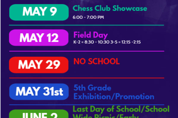 End of Year Events!